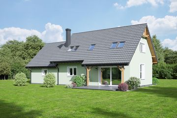  Projekt domu Zawoja 16 dwst (KRP2396) - projekt domu parterowego z poddaszem - Zdjęcie 2