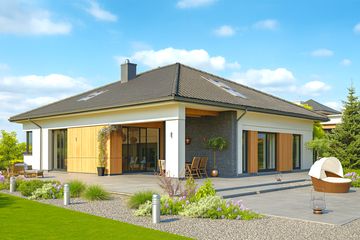  Projekt domu Domidea 3 w3 (WAC1106) - projekt domu parterowego - Zdjęcie 3