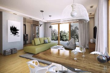 Projekt domu Etiuda 2G - parterowy z poddaszem dom o powierzchni 149,50 m², dach dwuspadowy - ujęcie 3