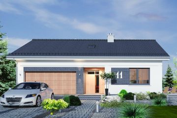  Projekt domu Domidea 5 (WAC1109) - projekt domu parterowego - Zdjęcie 1