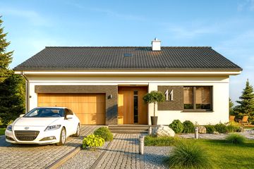  Projekt domu Domidea 5 (WAC1109) - projekt domu parterowego - Zdjęcie 1