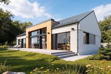 Projekt domu Multi - parterowy dom o powierzchni 171,27 m², dach dwuspadowy - ujęcie 2