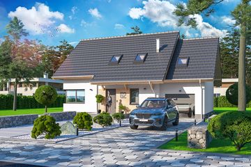  Projekt domu Ajaks 4 (WOE1157) - projekt domu parterowego z poddaszem - Zdjęcie 2