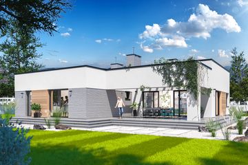  Projekt domu Ronin (WOE1156) - projekt domu parterowego - Zdjęcie 3