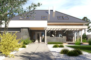  Projekt domu Alexandria (WRR1063) - projekt domu parterowego z poddaszem - Zdjęcie 4