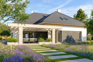  Projekt domu Alexandria (WRR1063) - projekt domu parterowego z poddaszem - Zdjęcie 3