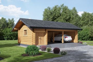  Projekt budynku gospodarczego bg-33 (KRP2412) - projekt budynku parterowego - Zdjęcie 1