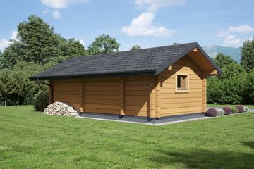  Projekt budynku gospodarczego bg-33 (KRP2412) - projekt budynku parterowego - Zdjęcie 2