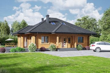  Projekt domu Zamość 3dw (KRP2410) - projekt domu parterowego - Zdjęcie 1