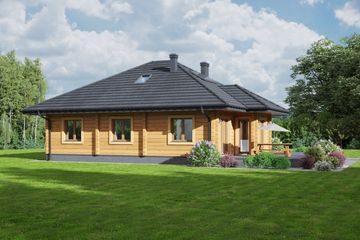  Projekt domu Zamość 3dw (KRP2410) - projekt domu parterowego - Zdjęcie 2
