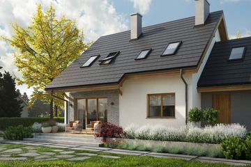  Projekt domu Eco 38 (WOZ1044) - projekt domu parterowego z poddaszem - Zdjęcie 5