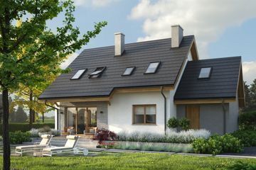  Projekt domu Eco 38 (WOZ1044) - projekt domu parterowego z poddaszem - Zdjęcie 6