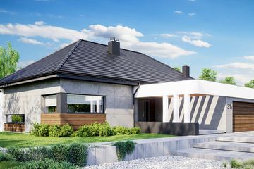  Projekt domu HomeKoncept 31 wariant 03 (KRX1130) - projekt domu parterowego - Zdjęcie 3