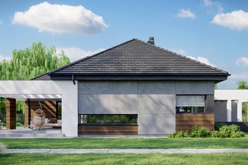  Projekt domu HomeKoncept 31 wariant 02 (KRX1129) - projekt domu parterowego - Zdjęcie 3