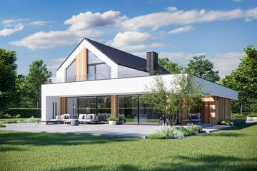  Projekt domu HomeKoncept 79 (KRX1125) - projekt domu parterowego z poddaszem - Zdjęcie 3