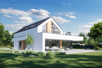  Projekt domu HomeKoncept 79 (KRX1125) - projekt domu parterowego z poddaszem - Zdjęcie 6