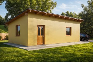  Projekt budynku gospodarczego G376 - Budynek gospodarczy (PRA1402) - projekt budynku parterowego - Zdjęcie 1