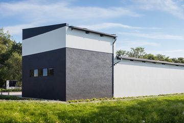  Projekt budynku gospodarczego G387 - Budynek garażowo - gospodarczy (PRA1412) - projekt budynku z pełnym piętrem - Zdjęcie 2