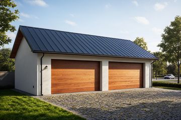  Projekt garażu G391 - Budynek garażowy (PRA1416) - projekt garażu parterowego - Zdjęcie 1