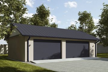  Projekt garażu G391 - Budynek garażowy (PRA1416) - projekt garażu parterowego - Zdjęcie 1