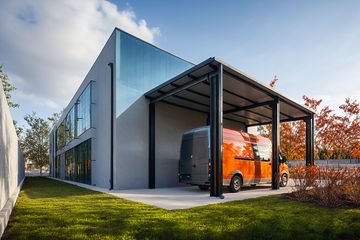  Projekt magazynu G404 - Budynek biurowo - magazynowy (PRA1426) - projekt magazynu z pełnym piętrem - Zdjęcie 2