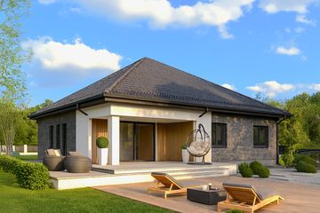  Projekt domu Sej-pro 054 energo (ELW1035) - projekt domu parterowego - Zdjęcie 1