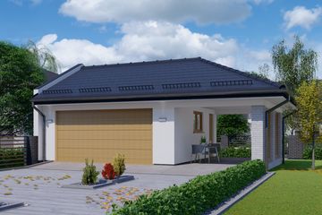  Projekt budynku gospodarczego APG 18 gospodarczy (LUA1500) - projekt budynku parterowego - Zdjęcie 1