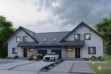  Projekt domu APS 192 dwulokalowy (LUA1525) - projekt domu parterowego z poddaszem - Zdjęcie 3