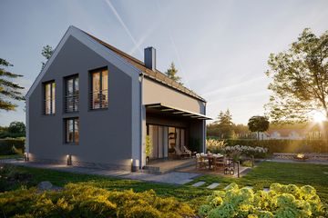  Projekt domu Sześcienny M1-6 (ZGD1004) - projekt domu parterowego z poddaszem - Zdjęcie 4