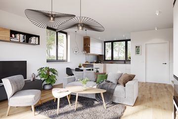  Projekt domu Sześcienny M1-6 (ZGD1004) - projekt domu parterowego z poddaszem - Zdjęcie 6