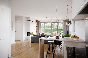  Projekt domu Sześcienny M1-6 (ZGD1004) - projekt domu parterowego z poddaszem - Zdjęcie 7