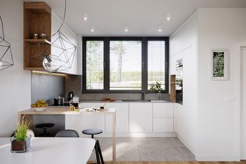  Projekt domu Sześcienny M1-6 (ZGD1004) - projekt domu parterowego z poddaszem - Zdjęcie 9