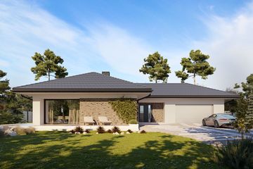  Projekt domu Alan 3 (BSE1181) - projekt domu parterowego - Zdjęcie 1