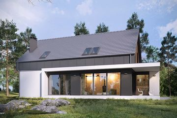  Projekt domu Vital (WRN1475) - projekt domu parterowego z poddaszem - Zdjęcie 1