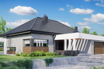  Projekt domu HomeKoncept 31 wariant 04 (KRX1131) - projekt domu parterowego - Zdjęcie 2