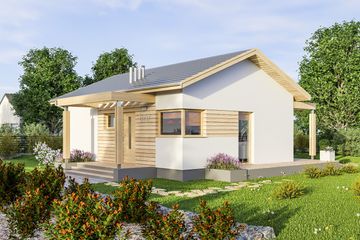  Projekt domu D237 (WAI1408) - projekt domu parterowego - Zdjęcie 3