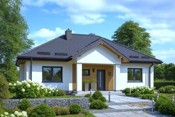  Projekt domu APS 277 wariant 2 (LUA1492) - projekt domu parterowego - Zdjęcie 1