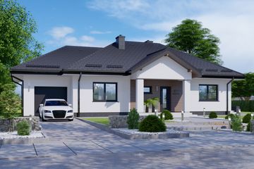  Projekt domu APS 277w2 + G (LUA1493) - projekt domu parterowego - Zdjęcie 1