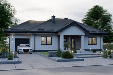  Projekt domu APS 277w2 + G (LUA1493) - projekt domu parterowego - Zdjęcie 2