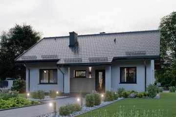  Projekt domu APS 332 (LUA1494) - projekt domu parterowego - Zdjęcie 3