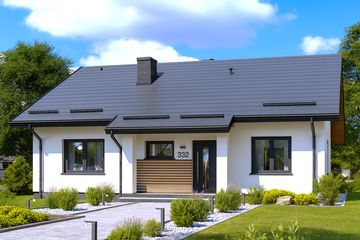  Projekt domu APS 332 (LUA1494) - projekt domu parterowego - Zdjęcie 2