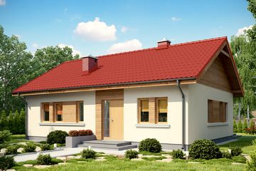  Projekt domu TK109B (WAK1107) - projekt domu parterowego - Zdjęcie 1