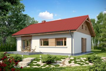  Projekt domu TK109B (WAK1107) - projekt domu parterowego - Zdjęcie 2