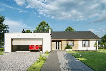  Projekt domu Heros 6 bb (WRD2887) - projekt domu parterowego - Zdjęcie 1