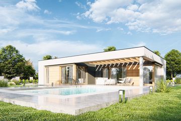  Projekt domu Opener 1 (WRD2902) - projekt domu parterowego - Zdjęcie 3