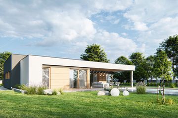  Projekt domu Opener 1 (WRD2902) - projekt domu parterowego - Zdjęcie 4