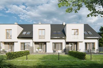  Projekt domu Merida a - szereg l+s+s+p (WRD2906) - projekt domu parterowego z poddaszem - Zdjęcie 1