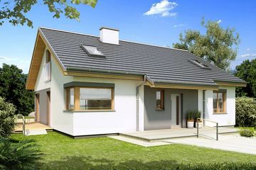  Projekt domu Karmel a bb (WRD2908) - projekt domu parterowego - Zdjęcie 1
