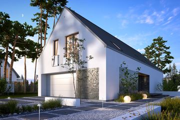  Projekt domu Idealny 3 (WAW1138) - projekt domu parterowego z poddaszem - Zdjęcie 2