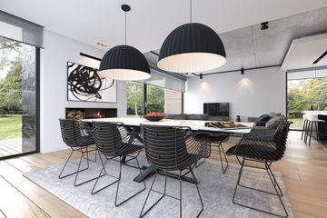  Projekt domu Idealny 2 (WAW1137) - projekt domu parterowego z poddaszem - Zdjęcie 6